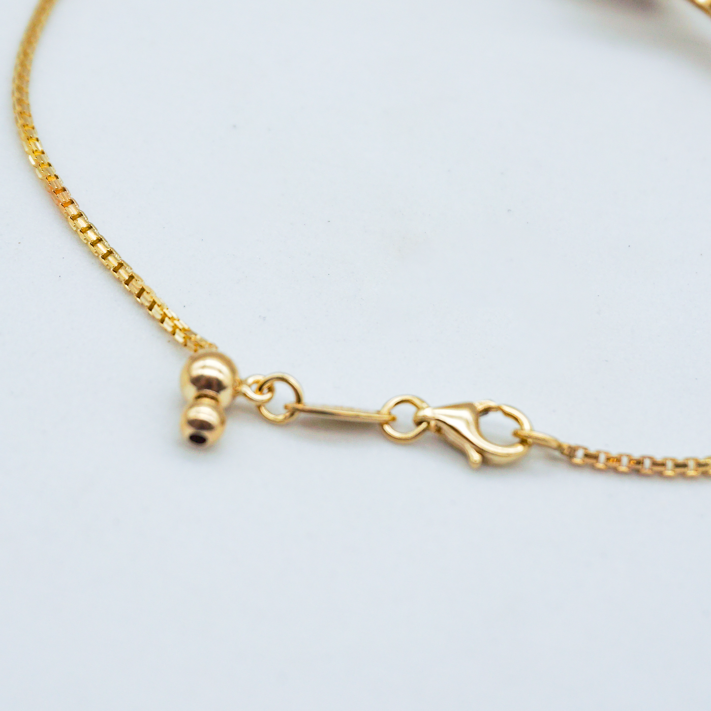 Esclava Fantasy | Oro amarillo con zirconias | 10 Kilates | 3.7g