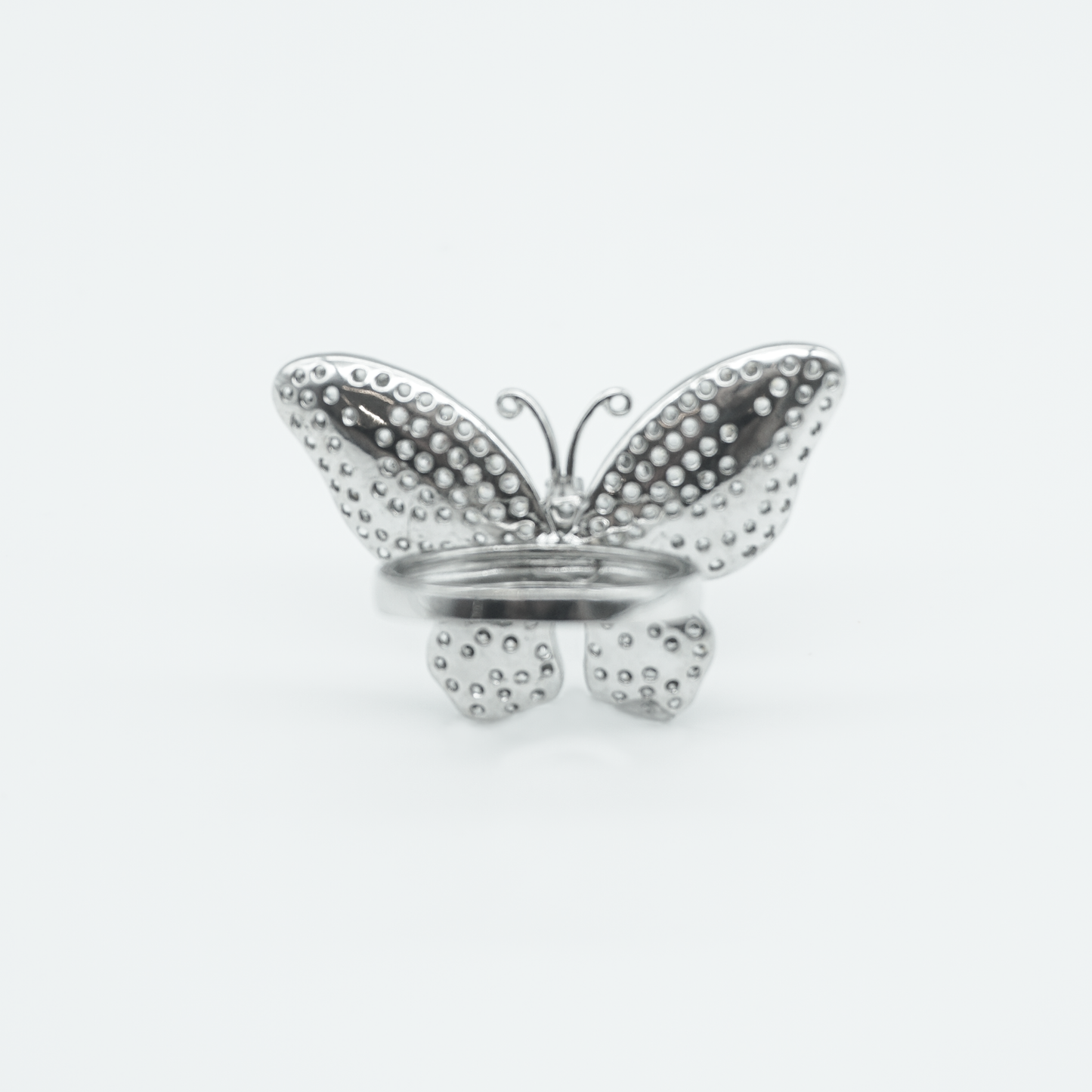 Anillo Mariposa Oro Blanco 14 Kilates