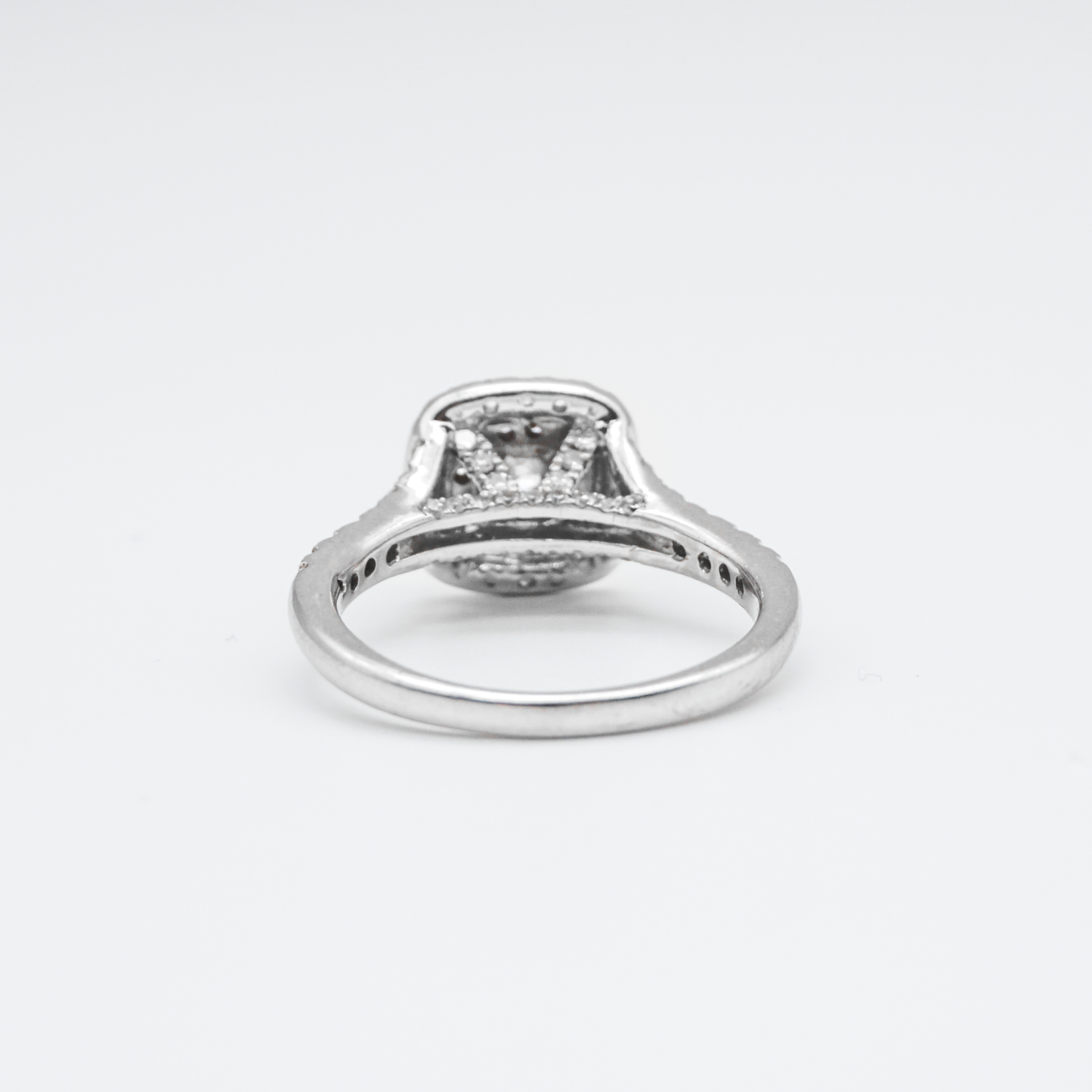Anillo Matrimonial Oro blanco y rosa con Diamantes 14k