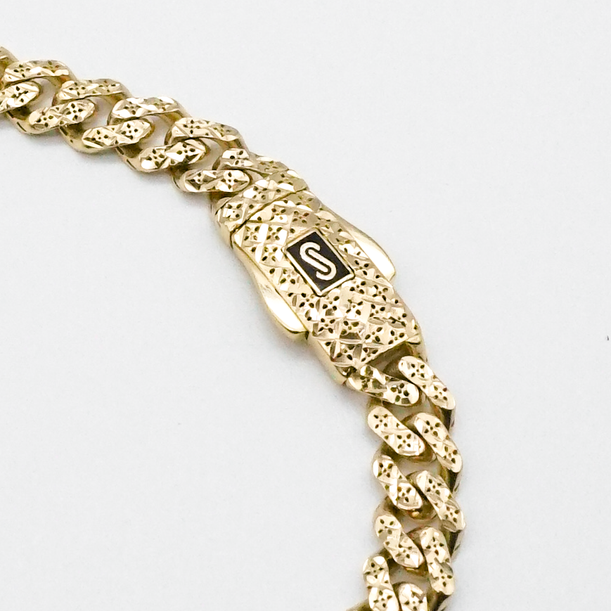 Esclava tipo monaco oro amarillo 14k