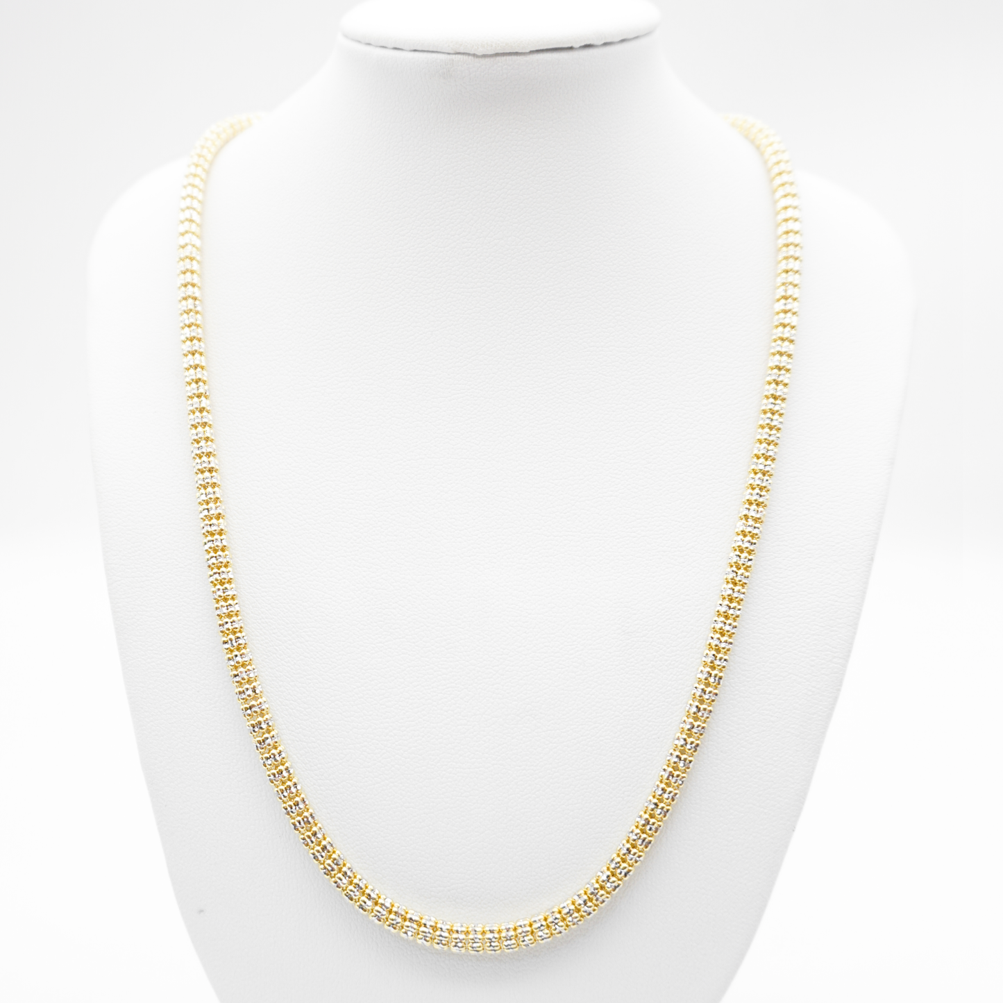 Cadena de oro amarillo y oro blanco | 14K | 22.3G | 30CM
