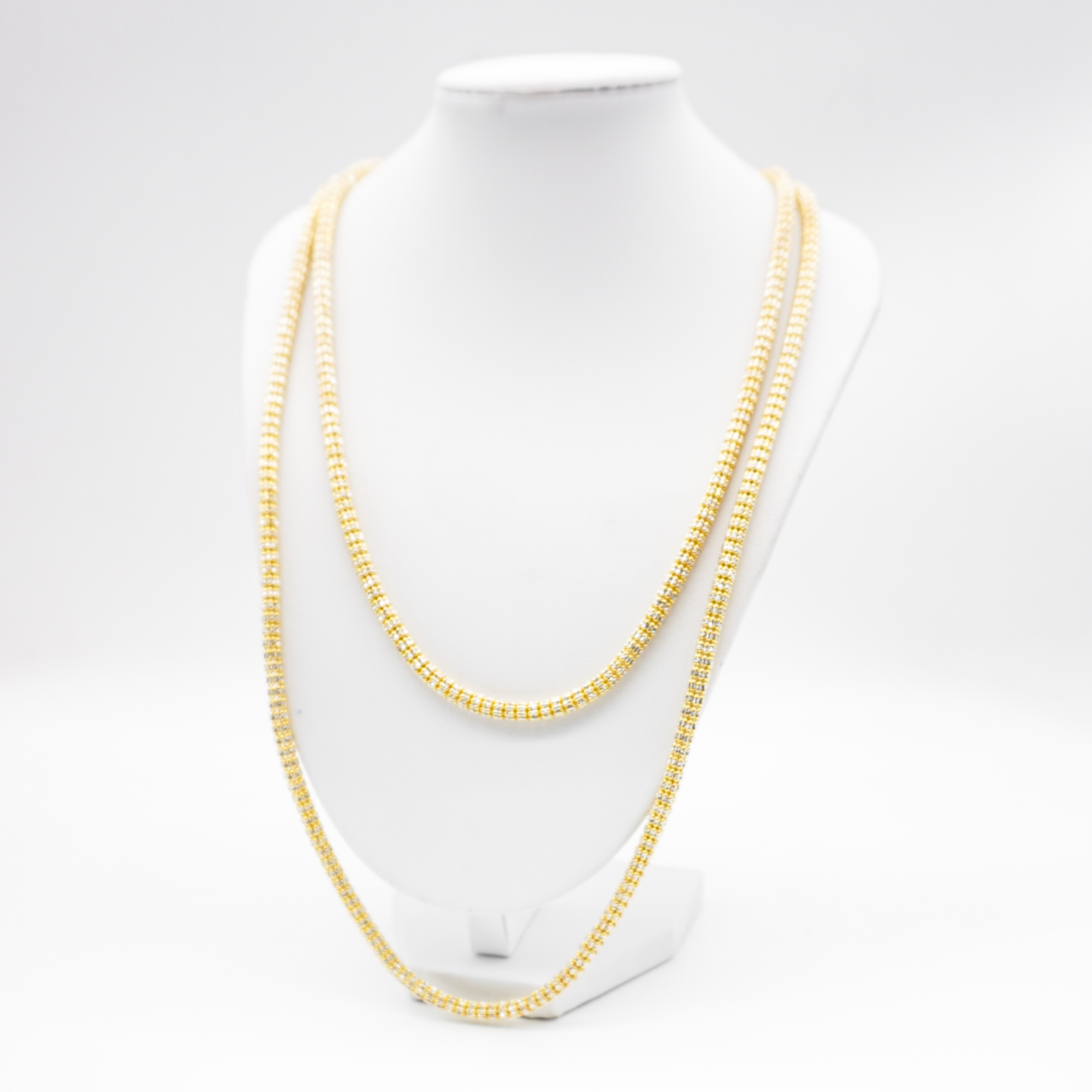 Cadena de oro amarillo y oro blanco | 14K | 22.3G | 30CM