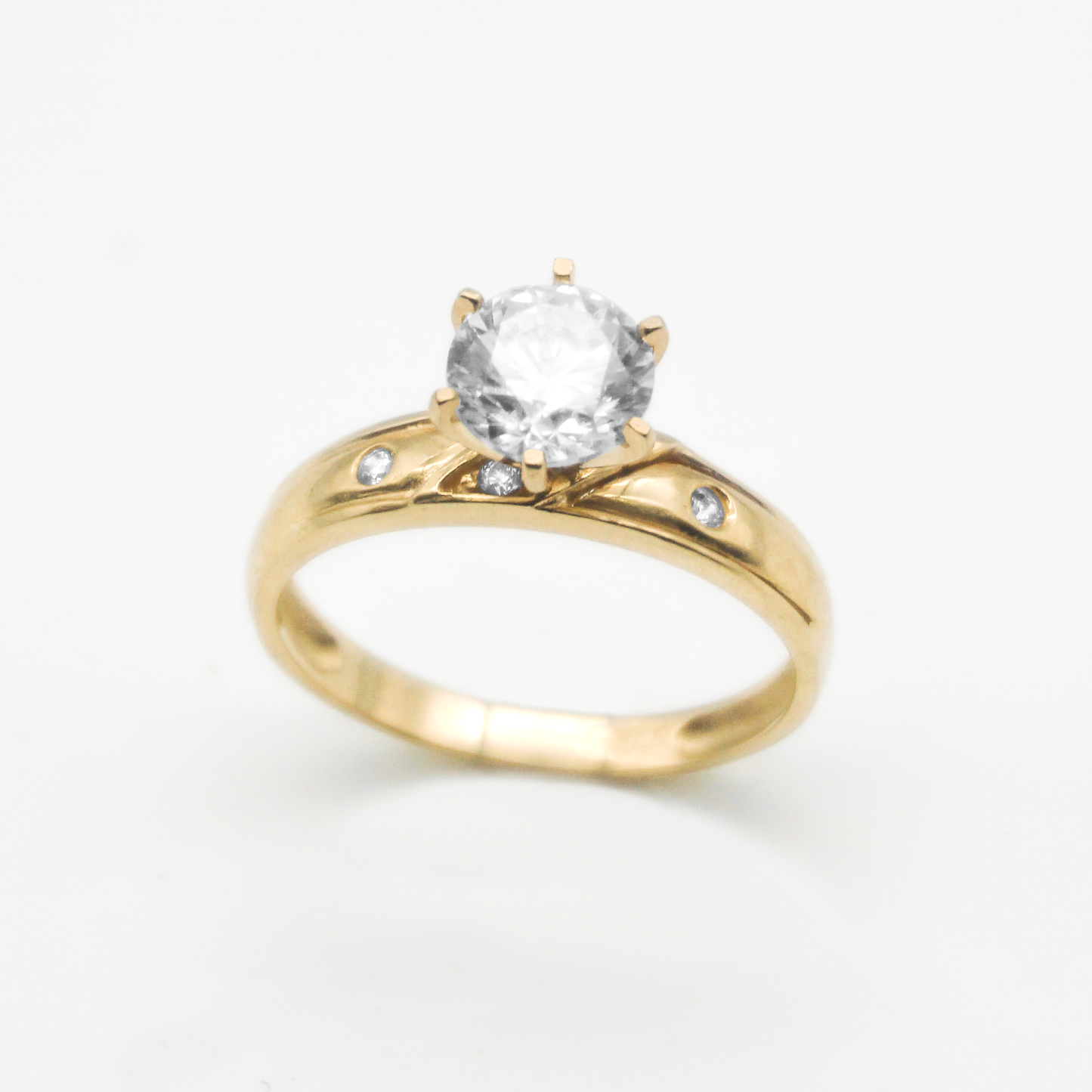 Trío de Oro amarillo con zirconias | 14k | 8.6g