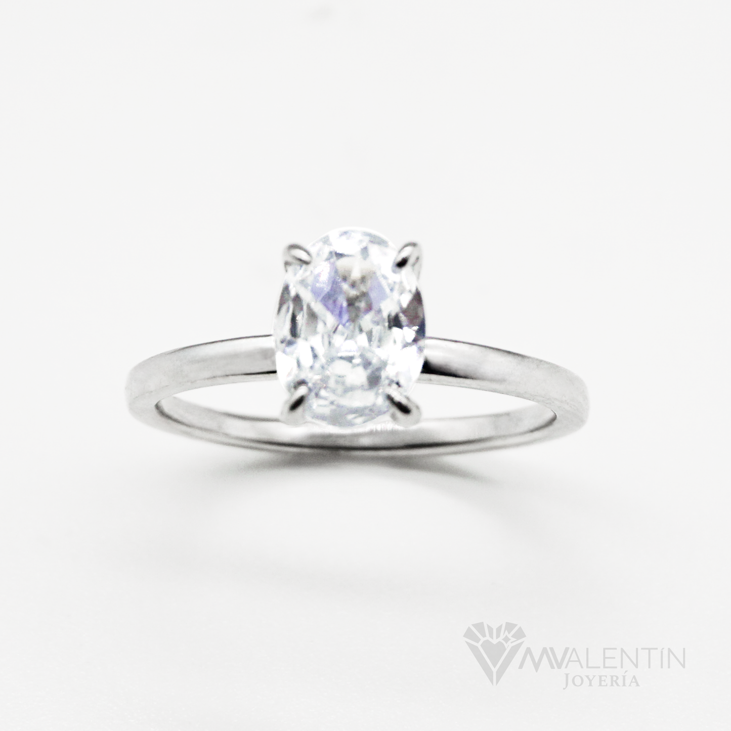 Solitario Matrimonial Corte Oval | 14K | 2.3g
