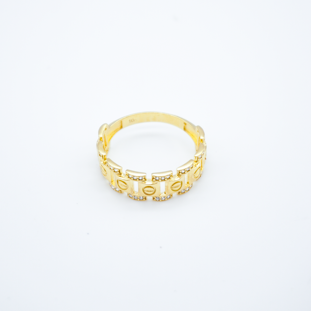 Trio Oro Amarillo con zirconias | 10k | 8.5g