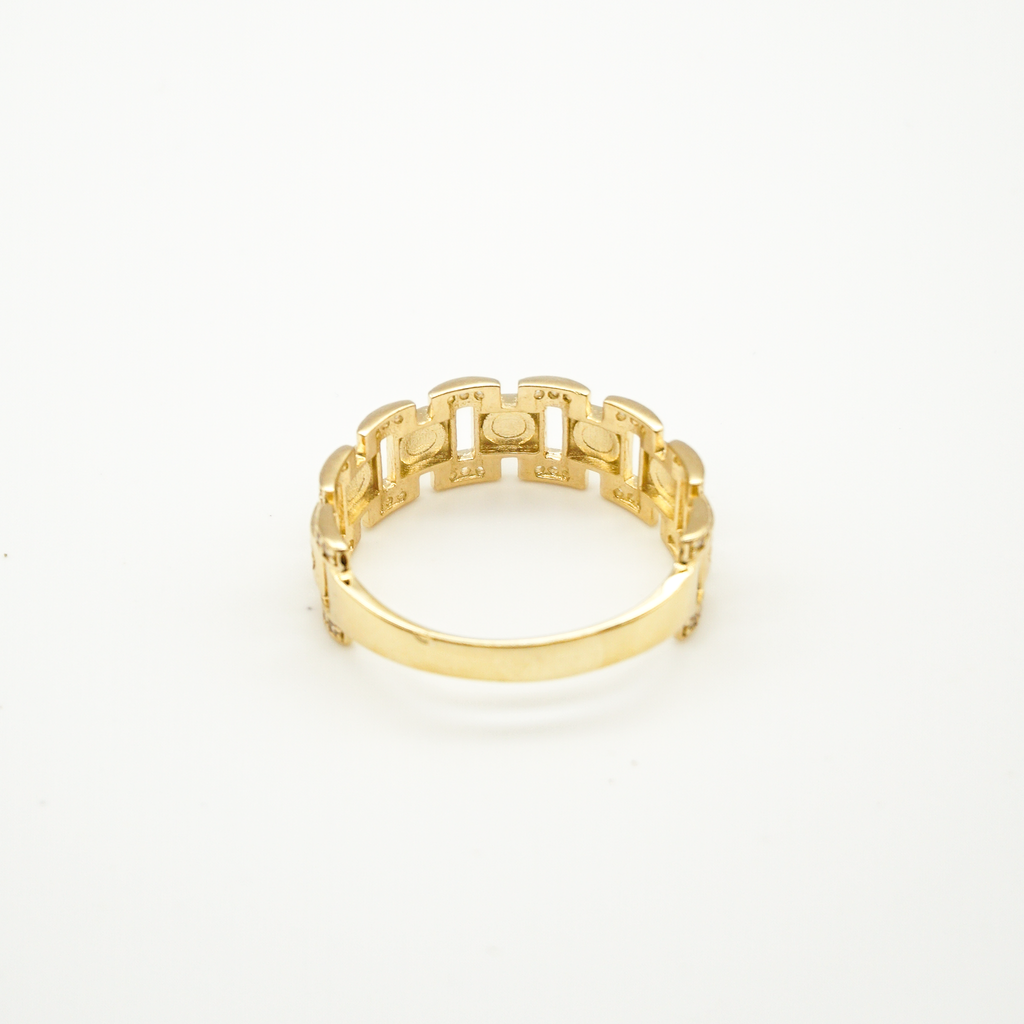 Trio Oro Amarillo con zirconias | 10k | 8.5g