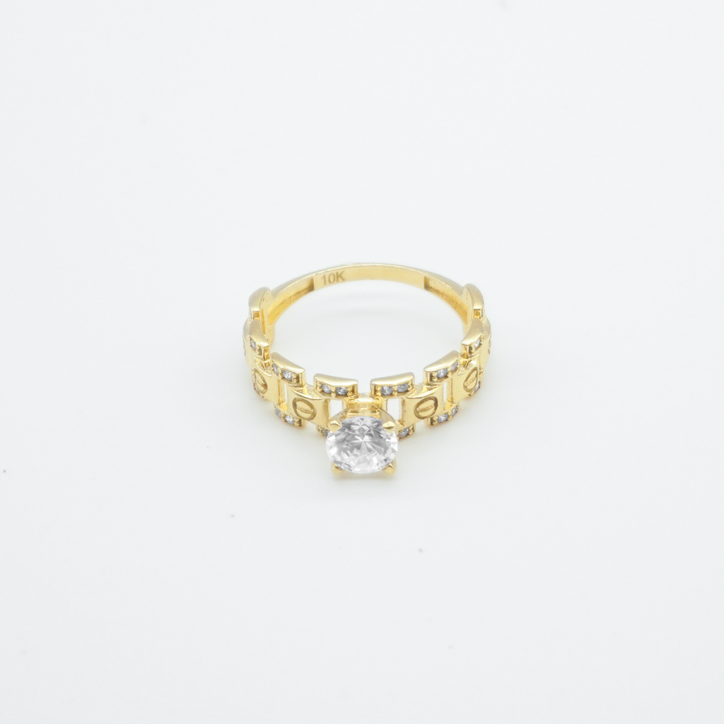Trio Oro Amarillo con zirconias | 10k | 8.5g