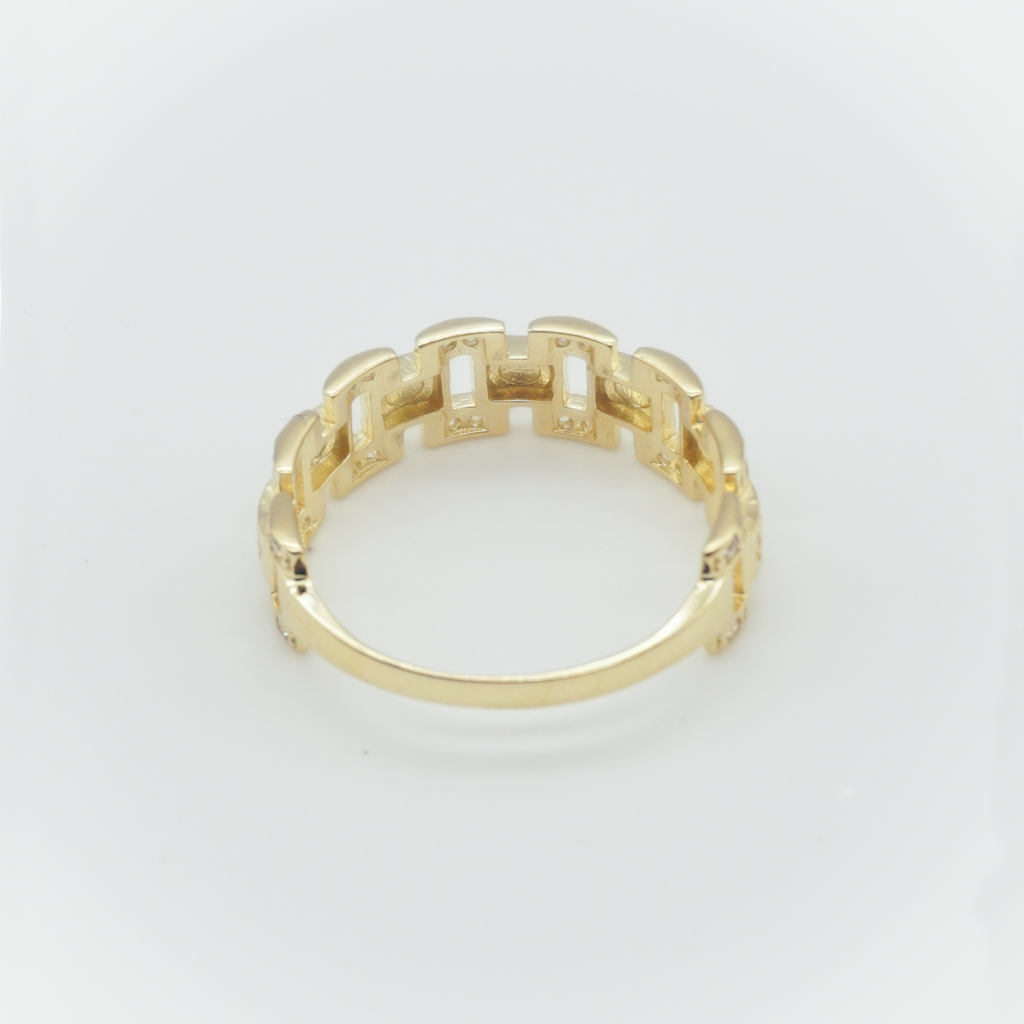 Trio Oro Amarillo con zirconias | 10k | 8.5g