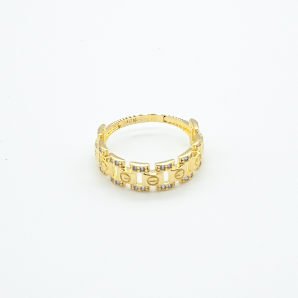 Trio Oro Amarillo con zirconias | 10k | 8.5g