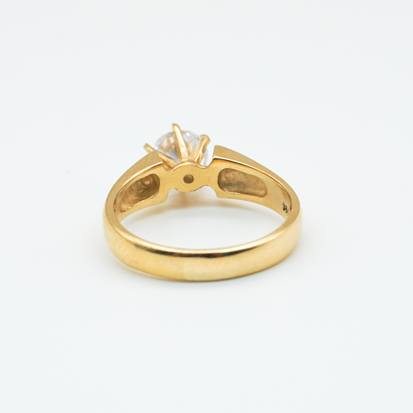 Anillo matrimonial oro amarillo con zirconias | 14k | 3.9