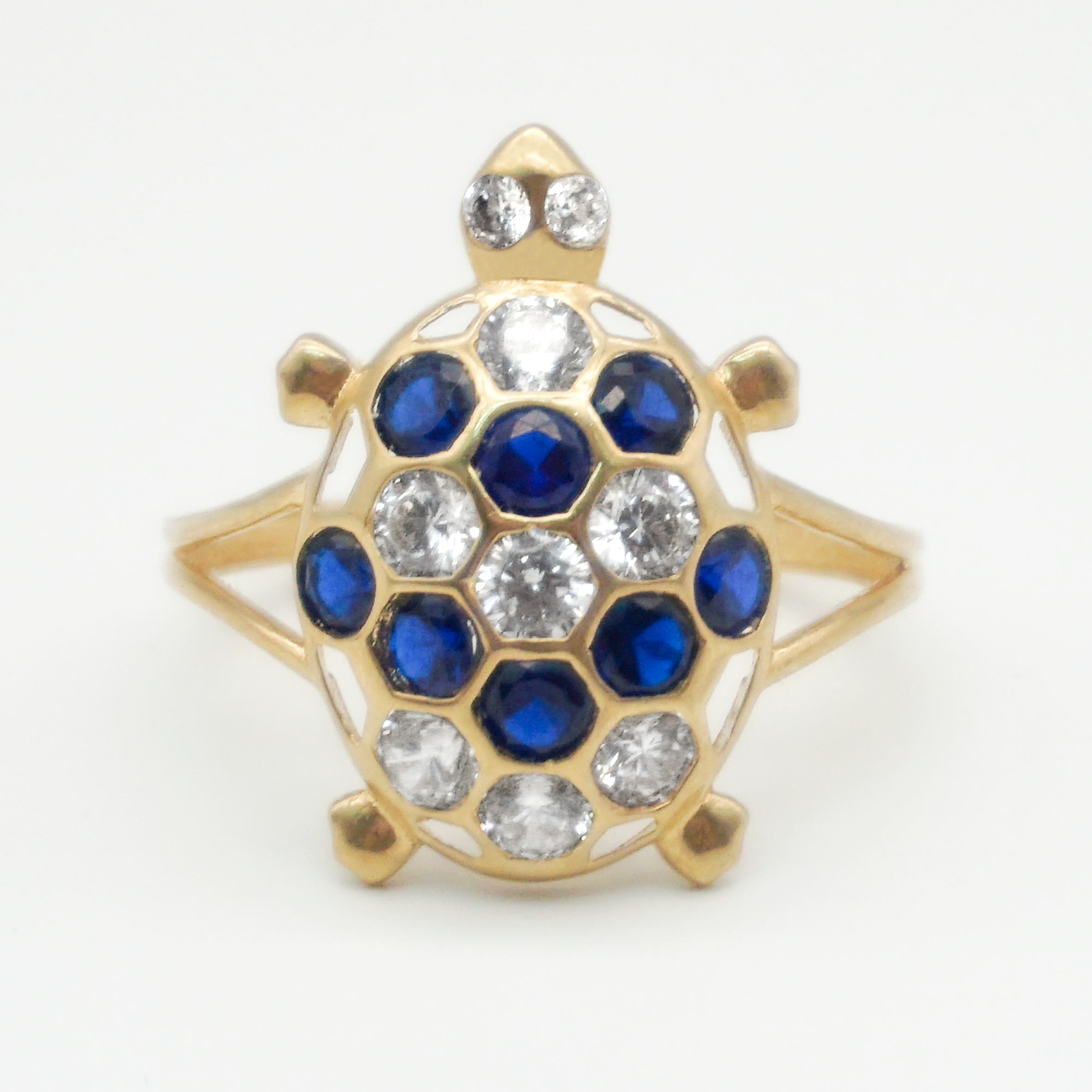 Anillo Tortuga Encantada en Oro Amarillo | 10k | 2.1g