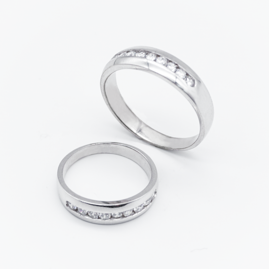 Argolla de oro blanco | 14k | 5.6g