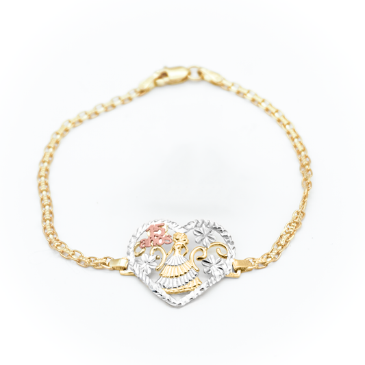 Pulsera de 3 Oros de 15 años | 10k | 3.3g
