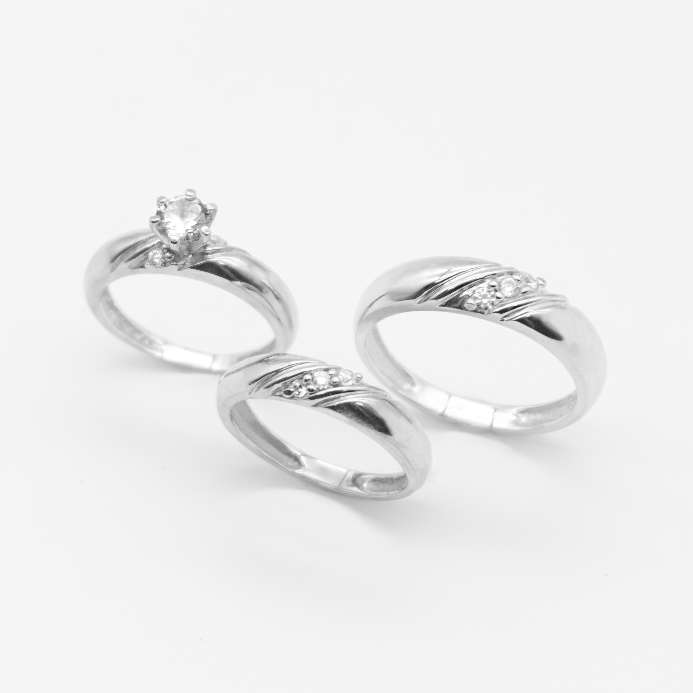 Trío Matrimonial | Oro Blanco | 14K | 9.9G