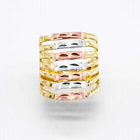 Anillo para Dama de 3 oros | 10k | 5.6g