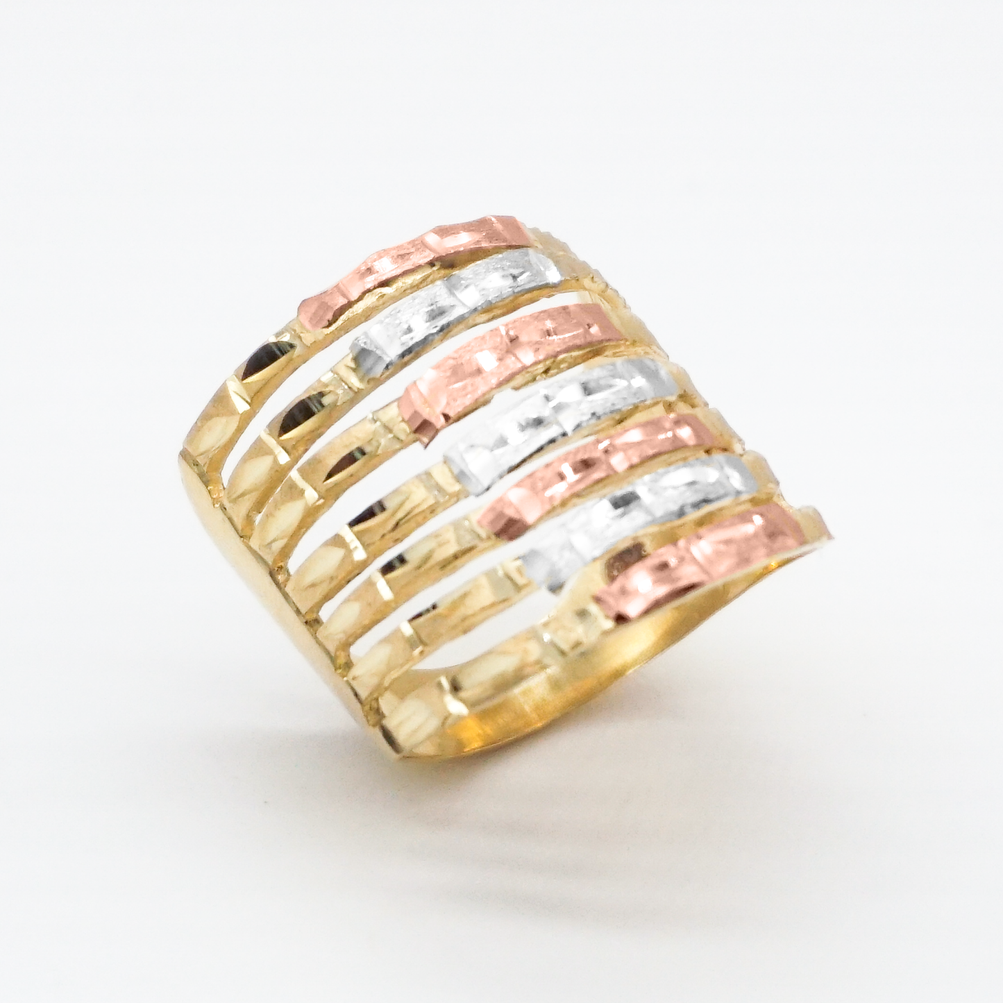 Anillo para Dama de 3 oros | 10k | 5.6g