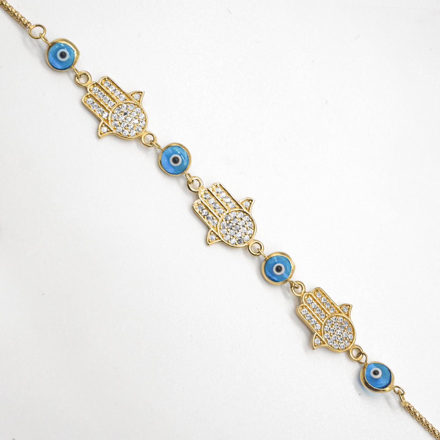 Pulsera Mano de Fátima |  3.9g. |  14k