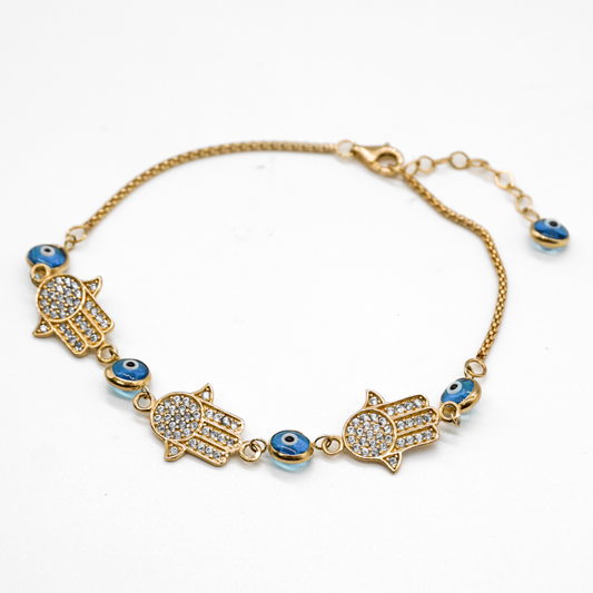 Pulsera Mano de Fátima |  3.9g. |  14k