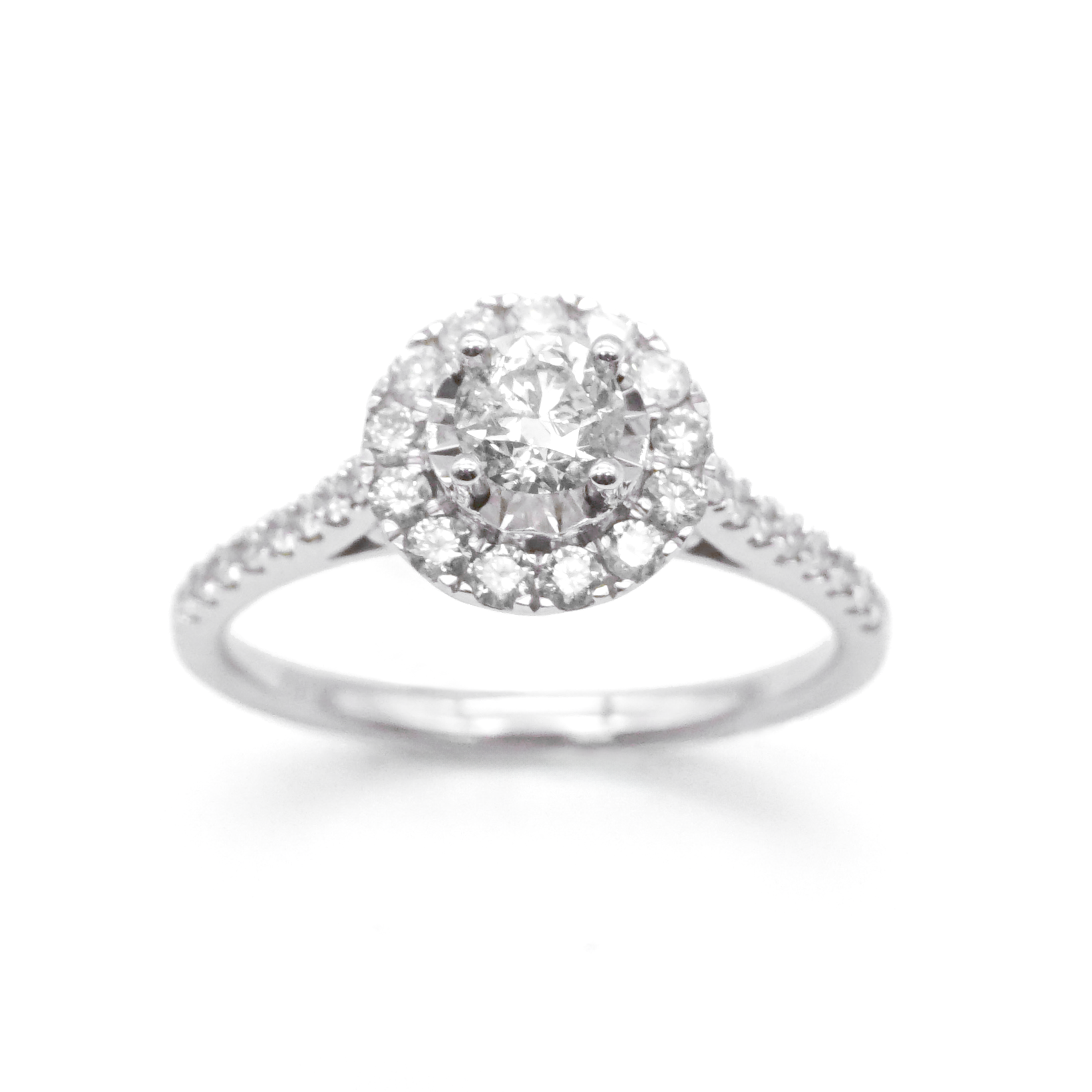 Solitario Matrimonial con Diamantes |  14k | 1.4cr |  3.1g
